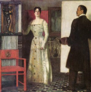 Autoportrait du peintre et de sa femme dans l